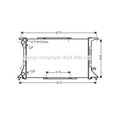 AI2306 AVA Радиатор, охлаждение двигателя