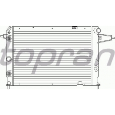 202 232 TOPRAN Радиатор, охлаждение двигателя