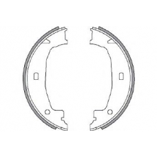 33900 SPIDAN Комплект тормозных колодок, стояночная тормозная с