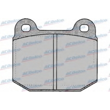 AC058137D AC Delco Комплект тормозных колодок, дисковый тормоз