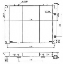 50202 NRF Радиатор, охлаждение двигателя