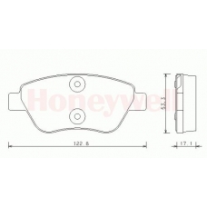 573074S STOP Комплект тормозных колодок, дисковый тормоз