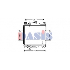 320200N AKS DASIS Радиатор, охлаждение двигателя