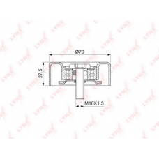 PB-7203 LYNX Ролик напр. / приводной hyundai accent 1.5d 02-05