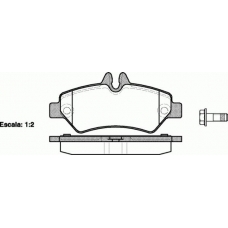 1246.00 REMSA Комплект тормозных колодок, дисковый тормоз