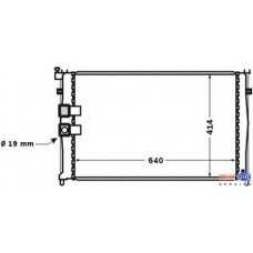 8MK 376 771-431 HELLA Радиатор, охлаждение двигателя