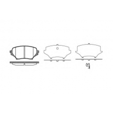 1189 01 KAWE Комплект тормозных колодок, дисковый тормоз