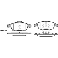 P13483.00 WOKING Комплект тормозных колодок, дисковый тормоз