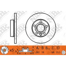 RN1295 NiBK Тормозной диск