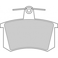 DBP230222 DURON Комплект тормозных колодок, дисковый тормоз