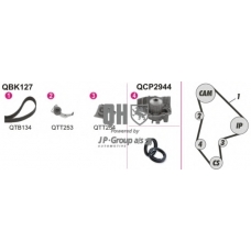 4114102119 Jp Group Водяной насос + комплект зубчатого ремня
