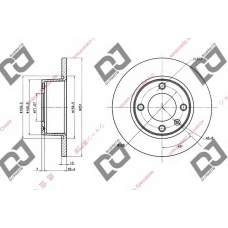 BD1511 DJ PARTS Тормозной диск