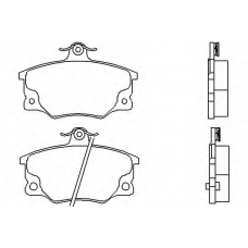 2083302 TEXTAR Комплект тормозных колодок, дисковый тормоз