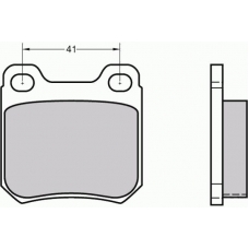 12-0412 E.T.F. Комплект тормозных колодок, дисковый тормоз