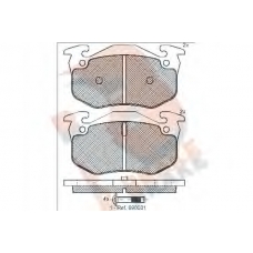 RB0929 R BRAKE Комплект тормозных колодок, дисковый тормоз