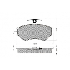 7.240S PEX Комплект тормозных колодок, дисковый тормоз