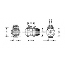 MSK275 Prasco Компрессор, кондиционер