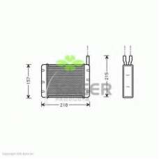 32-0291 KAGER Теплообменник, отопление салона