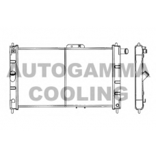 101157 AUTOGAMMA Радиатор, охлаждение двигателя