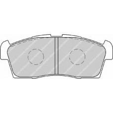 FDB1812 FERODO Комплект тормозных колодок, дисковый тормоз