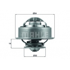 TX 124 87D MAHLE Термостат, охлаждающая жидкость