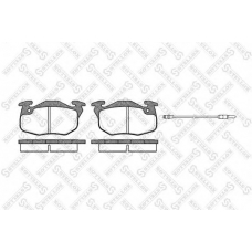 203 002-SX STELLOX Комплект тормозных колодок, дисковый тормоз