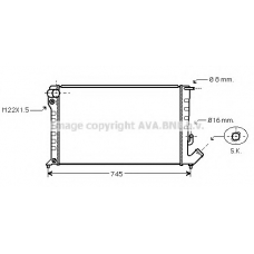 CNA2153 Prasco Радиатор, охлаждение двигателя