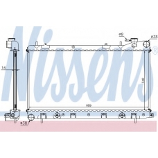 67705A NISSENS Радиатор, охлаждение двигателя