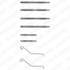 LX0068 DELPHI Комплектующие, колодки дискового тормоза