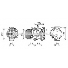 TOK639 AVA Компрессор, кондиционер
