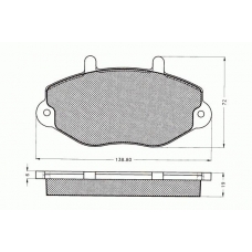 7.232 PEX Комплект тормозных колодок, дисковый тормоз
