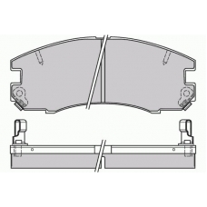12-0654 E.T.F. Комплект тормозных колодок, дисковый тормоз