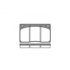 P1443.00 WOKING Комплект тормозных колодок, дисковый тормоз