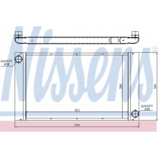 60765 NISSENS Радиатор, охлаждение двигателя