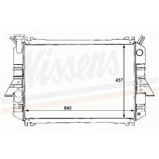 62915 NISSENS Радиатор, охлаждение двигателя