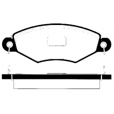 1501223735 S.b.s. Комплект тормозных колодок, дисковый тормоз