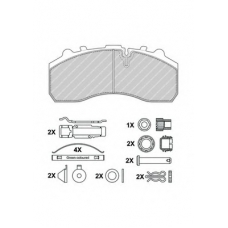 FCV1373DFE FERODO Комплект тормозных колодок, дисковый тормоз