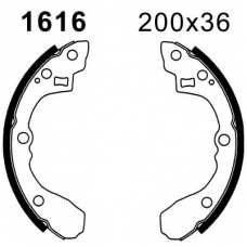 6481 BSF Комплект тормозов, барабанный тормозной механизм