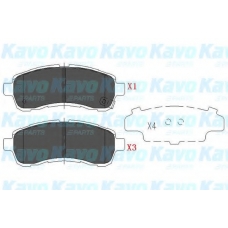 KBP-4560 KAVO PARTS Комплект тормозных колодок, дисковый тормоз