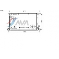 AI2290 AVA Радиатор, охлаждение двигателя