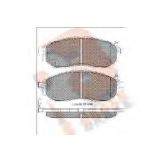 RB1876 R BRAKE Комплект тормозных колодок, дисковый тормоз
