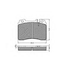 32568 SPIDAN Комплект тормозных колодок, дисковый тормоз