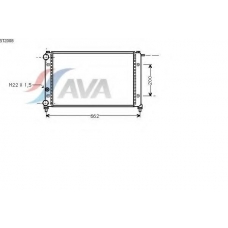 ST2008 AVA Радиатор, охлаждение двигателя