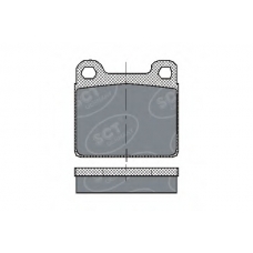 SP 126 PR SCT Комплект тормозных колодок, дисковый тормоз