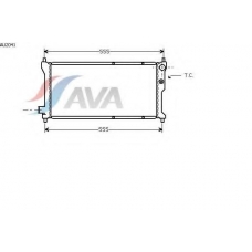 AU2041 AVA Радиатор, охлаждение двигателя
