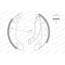 152-2269 WEEN Комплект тормозных колодок