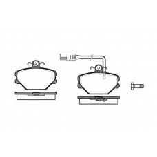 0264.12 QUINTON HAZELL Комплект тормозных колодок, дисковый тормоз
