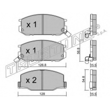 440.0 TRUSTING Комплект тормозных колодок, дисковый тормоз