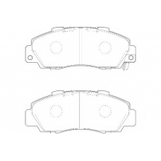 WBP21651B WAGNER LOCKHEED Комплект тормозных колодок, дисковый тормоз