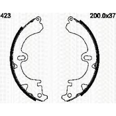 8100 13423 TRIDON Brake shoes